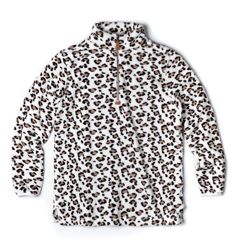 Oslo Leopard Fleece Pullover - Nordic Fleece - The Sherpa Pullover Outlet