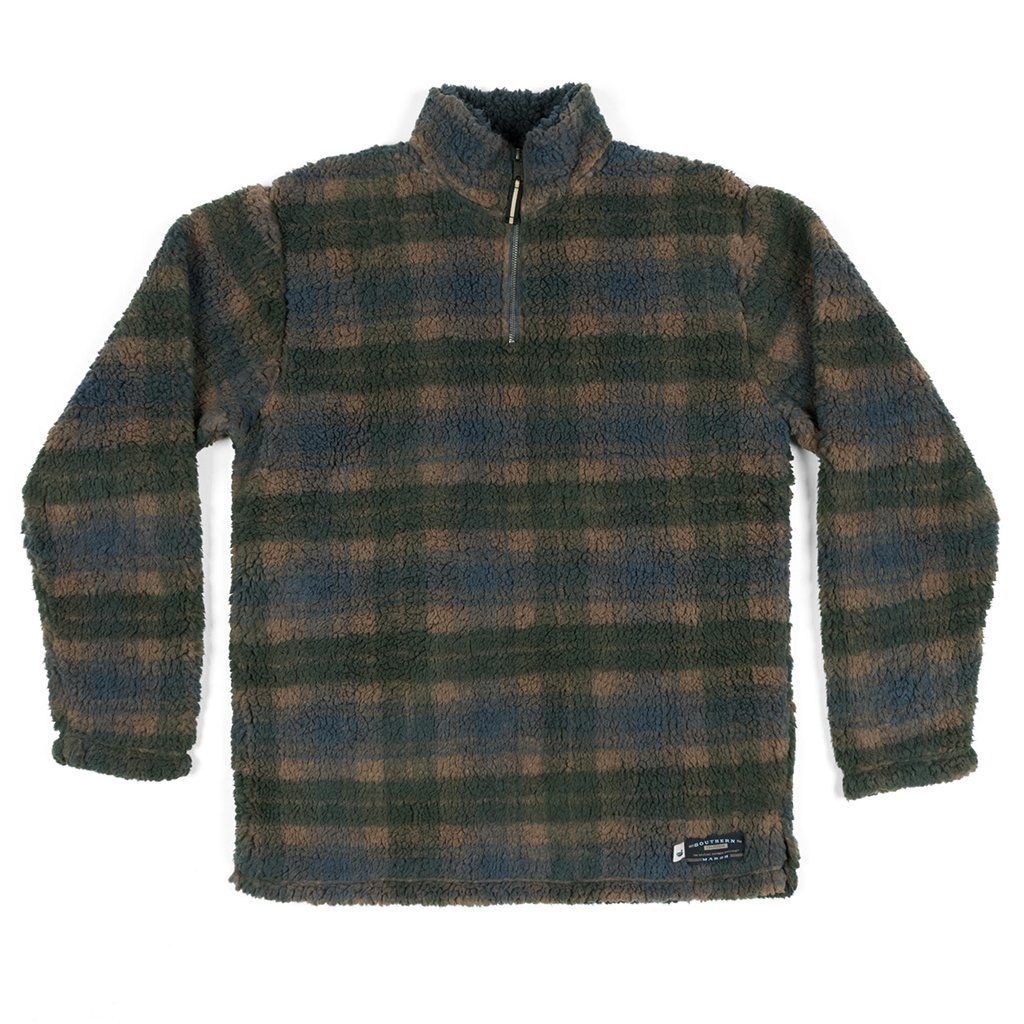 Plaid sherpa pullover 2025