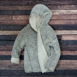 Scarborough Reversible Sherpa Hooded Cardigan by Nordic Fleece - Nordic Fleece - The Sherpa Pullover Outlet