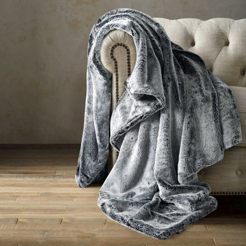 Kos Faux Fur & Velvet Blanket by Nordic Fleece - The Sherpa Pullover Company