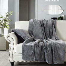 Kos Faux Fur & Velvet Blanket by Nordic Fleece - The Sherpa Pullover Company