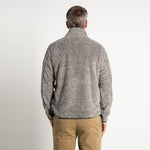 Melange Shag Sherpa Snap Pullover - True Grit - The Sherpa Pullover Outlet