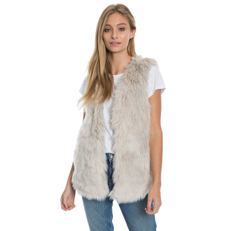 Melange Fur Vest - Dylan - The Sherpa Pullover Outlet