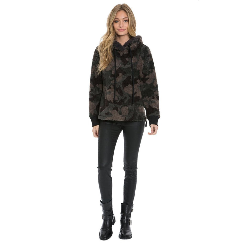 Heather Pile Camo Side Zip Hoodie - True Grit - The Sherpa Pullover Outlet