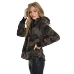 Heather Pile Camo Side Zip Hoodie - True Grit - The Sherpa Pullover Outlet