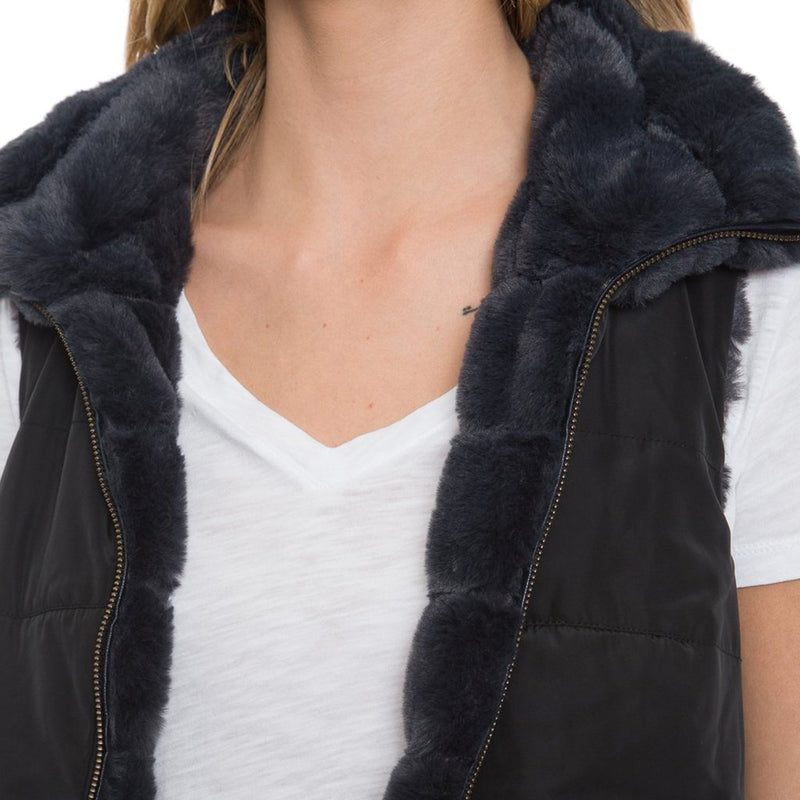 Reversible Fur Love Vest - Dylan - The Sherpa Pullover Outlet