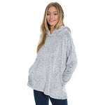 Long Cozy Shag Sherpa Hoodie - True Grit - The Sherpa Pullover Outlet