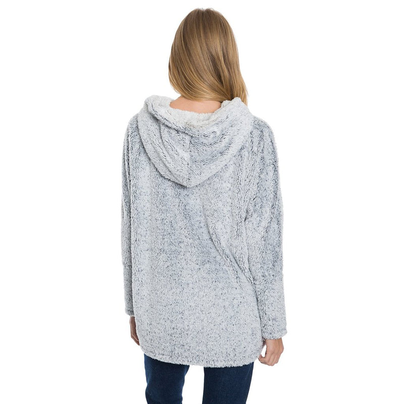Long Cozy Shag Sherpa Hoodie - True Grit - The Sherpa Pullover Outlet