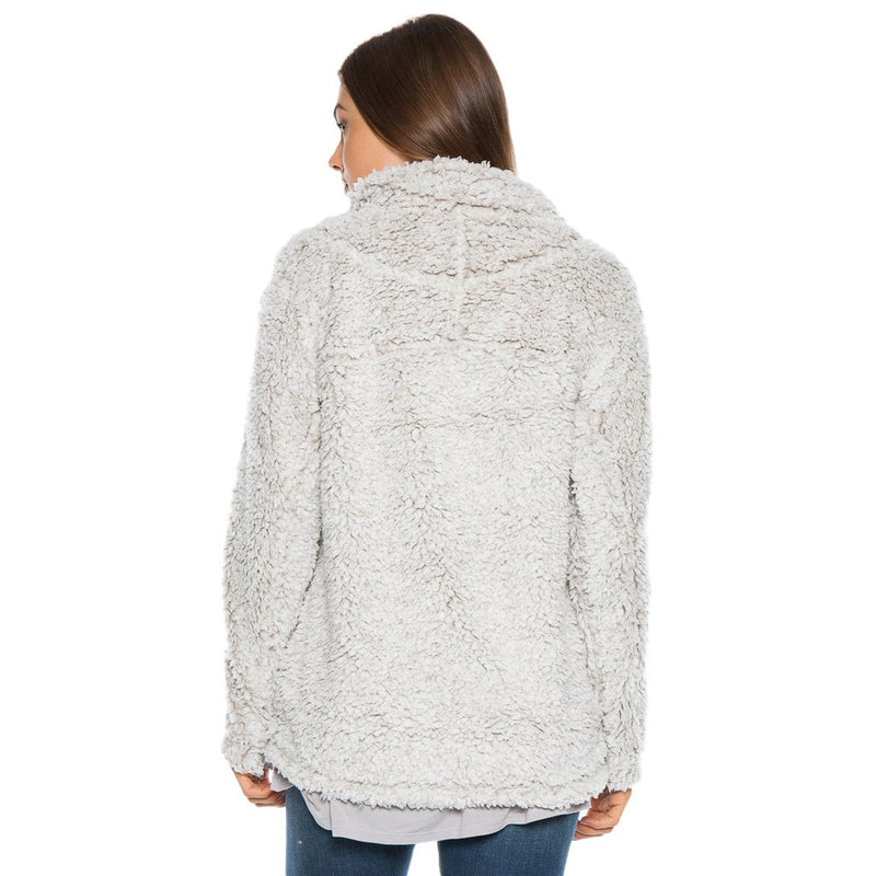 Thread & Supply Women's Fleece Pullover Jacket (Black, XXL)