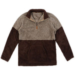 Two-Toned Kangaroo Pullover - Nordic Fleece - The Sherpa Pullover Outlet