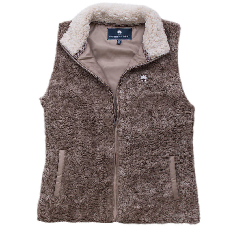 Heathered Zip Sherpa Vest - The Southern Shirt Co. - The Sherpa Pullover Outlet