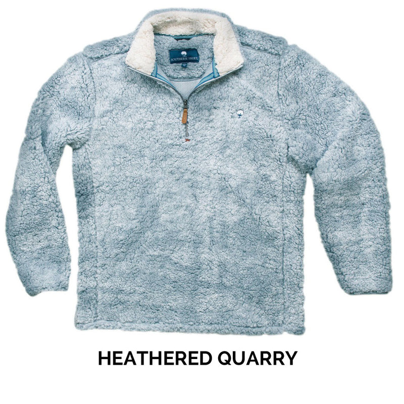 Heathered sherpa pullover hotsell