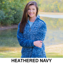 Heathered Quarter Zip Sherpa Pullover - The Southern Shirt Co. - The Sherpa Pullover Outlet
