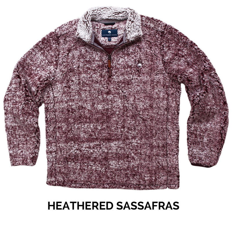Heathered sherpa hot sale pullover