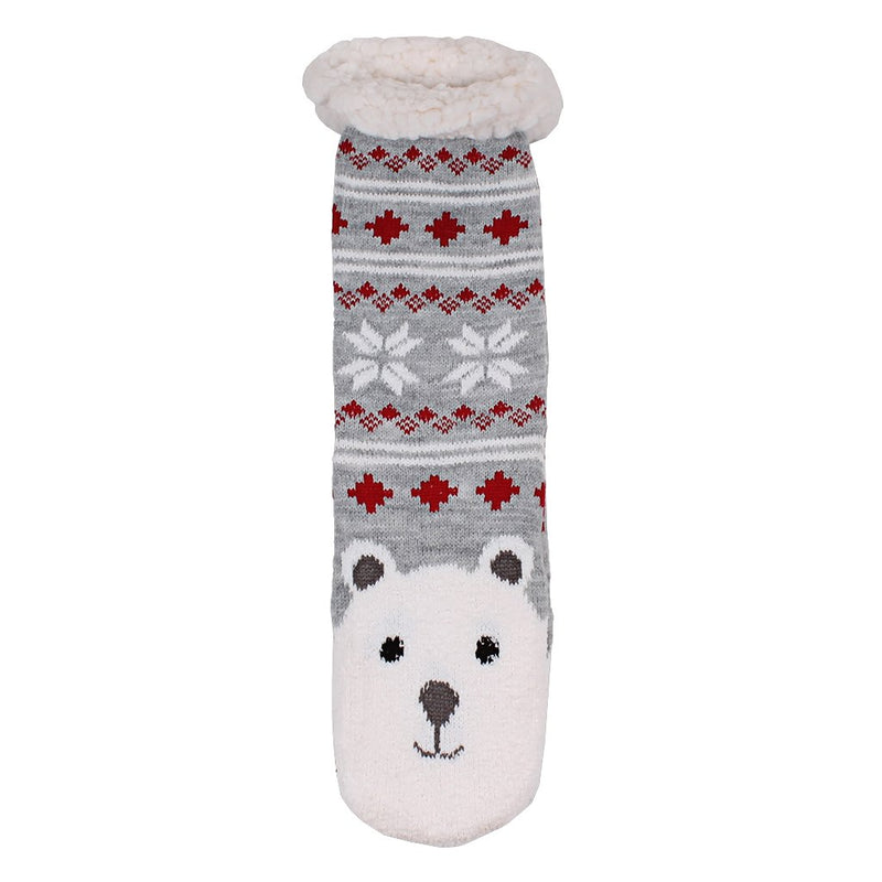 Fred the Polar Bear Sherpa Lined Socks - Nordic Fleece - The Sherpa Pullover Outlet