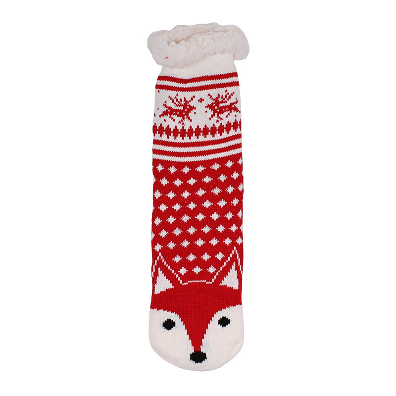 Todd the Fox Sherpa Lined Socks - Nordic Fleece - The Sherpa Pullover Outlet