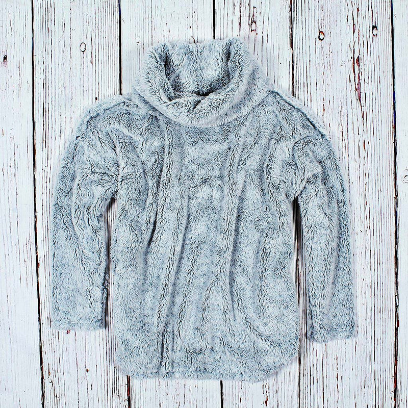 Shag Sherpa Soft Cowl Neck - Dylan - The Sherpa Pullover Outlet