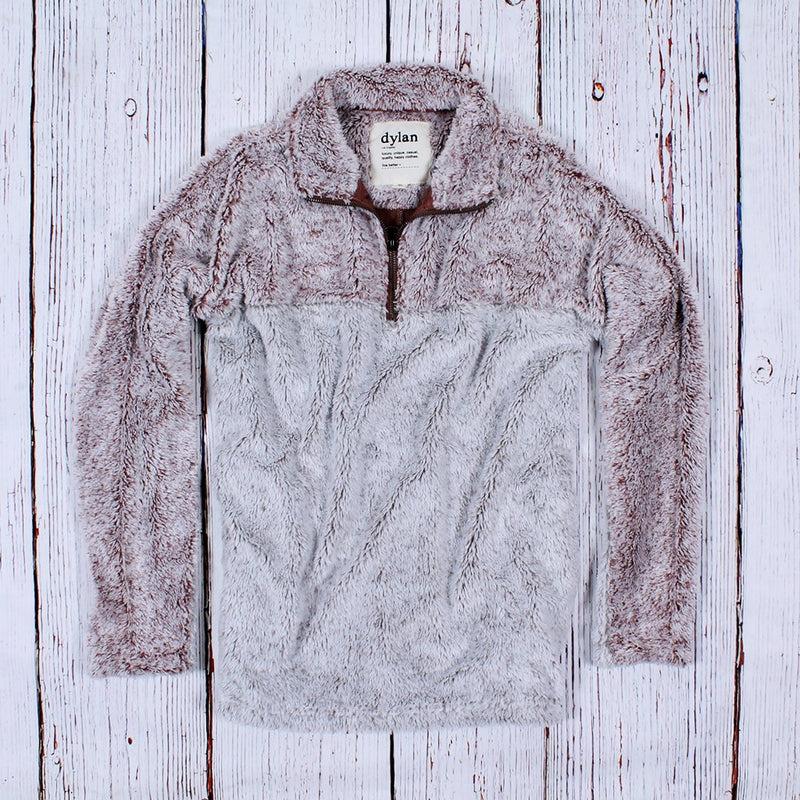 Tipped Shag Sherpa Pullover - True Grit - The Sherpa Pullover Outlet