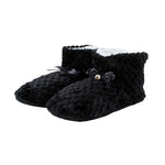 Pearl Bow Fleece Booties - Nordic Fleece - The Sherpa Pullover Outlet