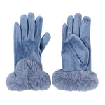Suede Sherpa Gloves - Nordic Fleece - The Sherpa Pullover Outlet