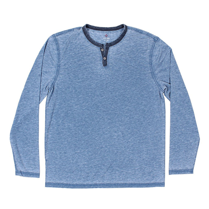 Bowery Burnout Long Sleeve Slit Tee - True Grit - The Sherpa Pullover Outlet