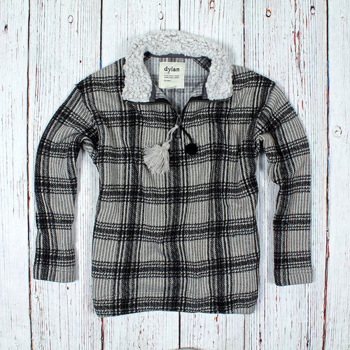 Cabin Plaid 1/4 Zip - Dylan - The Sherpa Pullover Outlet
