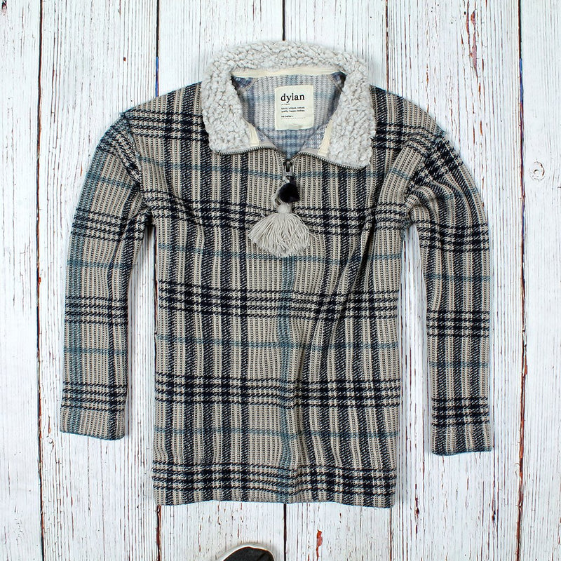 Andee Plaid 1/4 Zip - Dylan - The Sherpa Pullover Outlet