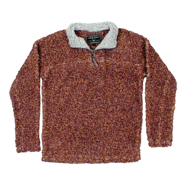 Texture Sherpa 1/4 Zip Pullover - True Grit - The Sherpa Pullover Outlet