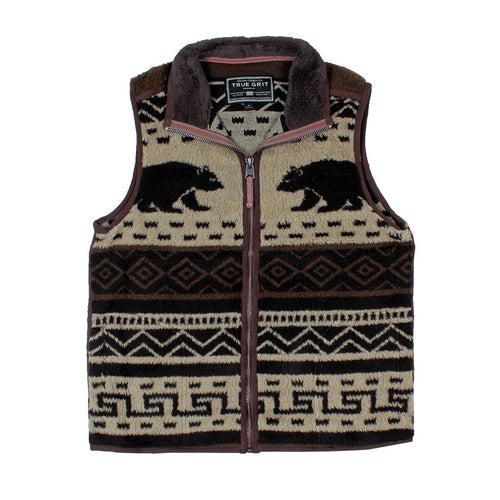 Tribal Bear Vest - True Grit - The Sherpa Pullover Outlet