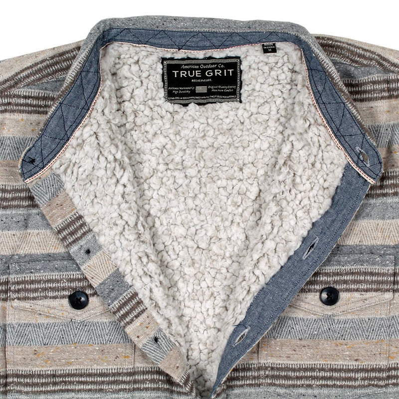 Silverton Stripe Summit Shirt Jacket - True Grit - The Sherpa Pullover Outlet