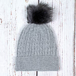 Baltic Cable Pom Pom Beanie - Nordic Fleece - The Sherpa Pullover Outlet