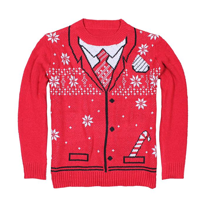 The Uncle Bing Christmas Suit Sweater - Preppy Elves - The Sherpa Pullover Outlet