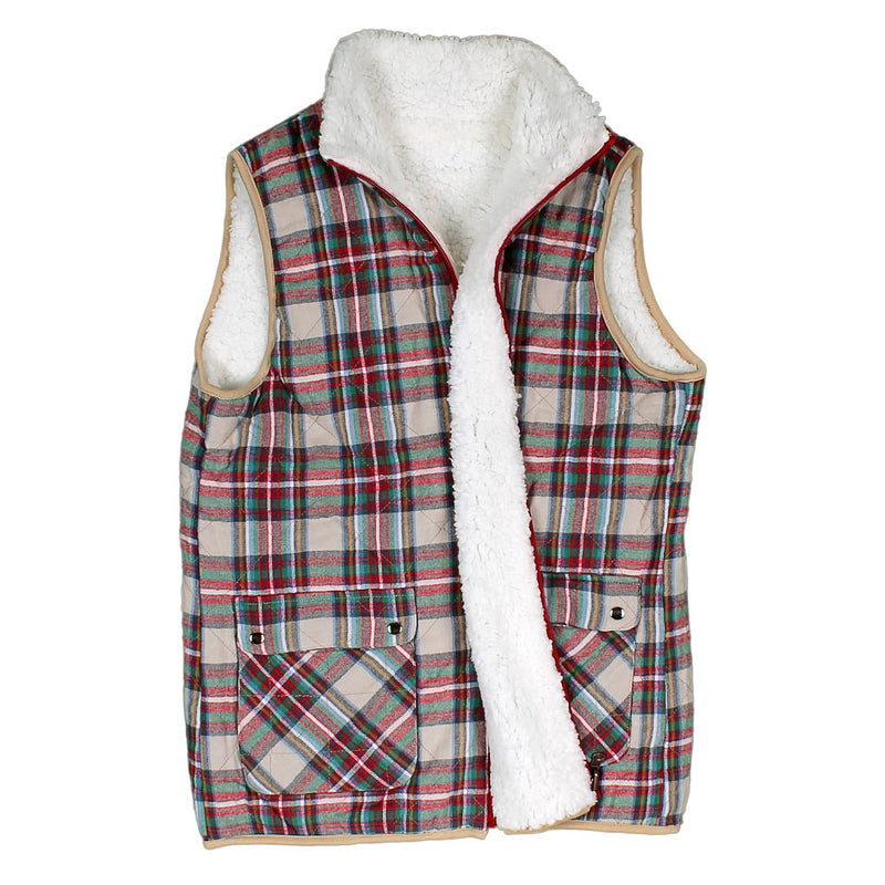 Lillesand Reversible Sherpa Vest - Nordic Fleece - The Sherpa Pullover Outlet