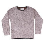 Solid Frosty Tipped Drop Shoulder Crew Sweater - Dylan - The Sherpa Pullover Outlet