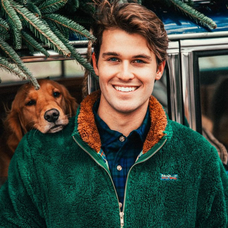 The Adirondack Moose Fleece - Kiel James Patrick - The Sherpa Pullover Outlet