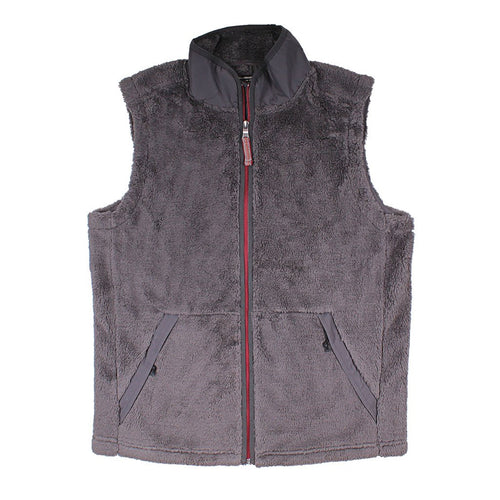 Luxe Double Plush Full Zip Vest - True Grit - The Sherpa Pullover Outlet