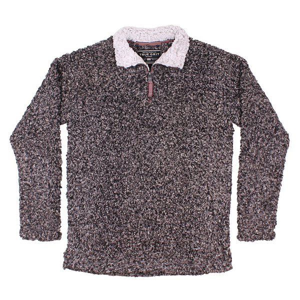 Softest Tip Shearling 1/4 Zip Pullover - True Grit - The Sherpa Pullover Outlet