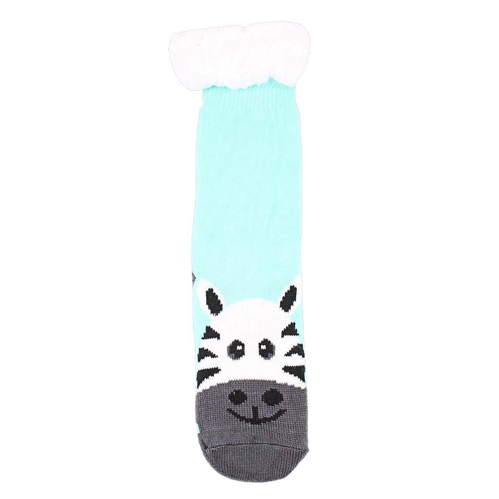Zebra Toe Sherpa Lined Socks - Simply Southern - The Sherpa Pullover Outlet