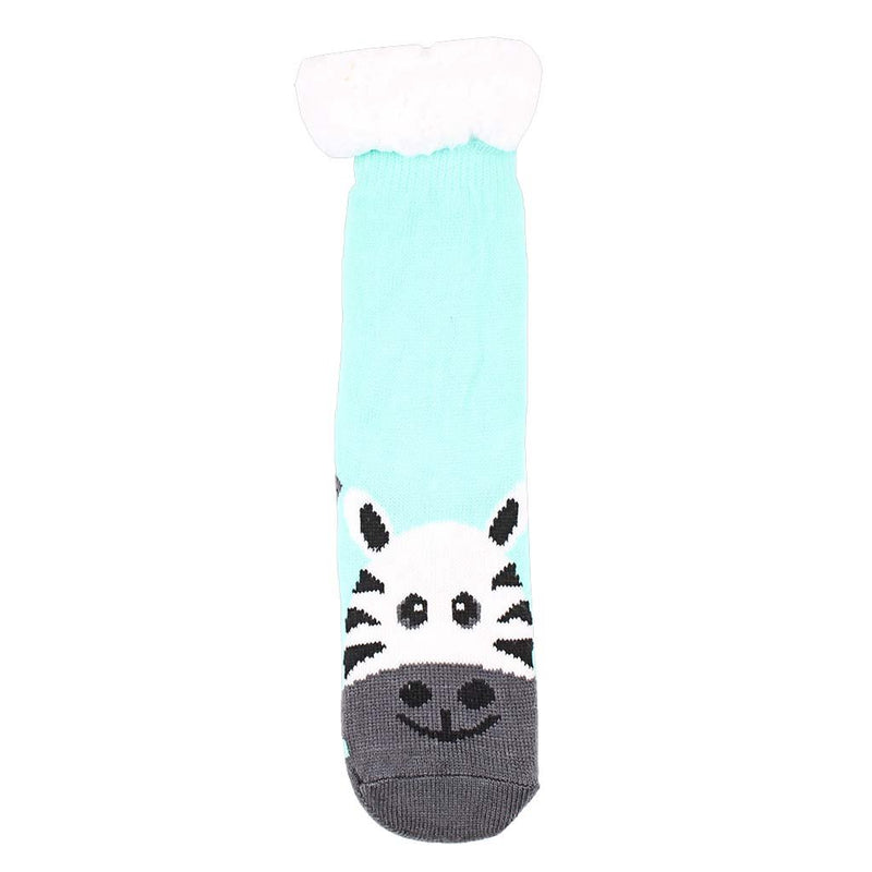 Zebra Toe Sherpa Lined Socks - Simply Southern - The Sherpa Pullover Outlet