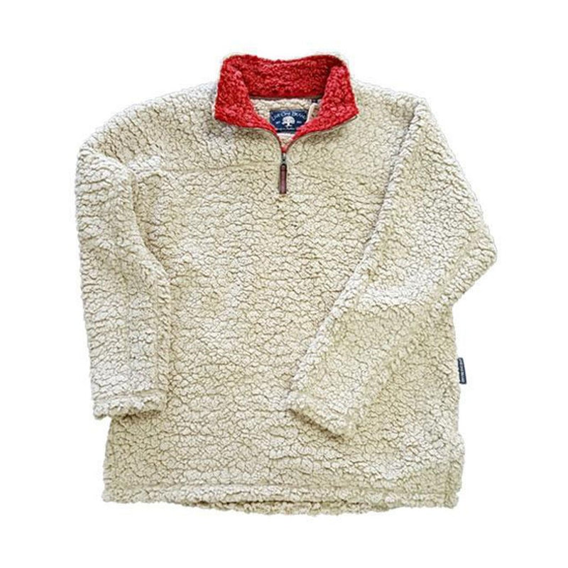 Quarter Zip Fleece Sherpa - Live Oak - The Sherpa Pullover Outlet