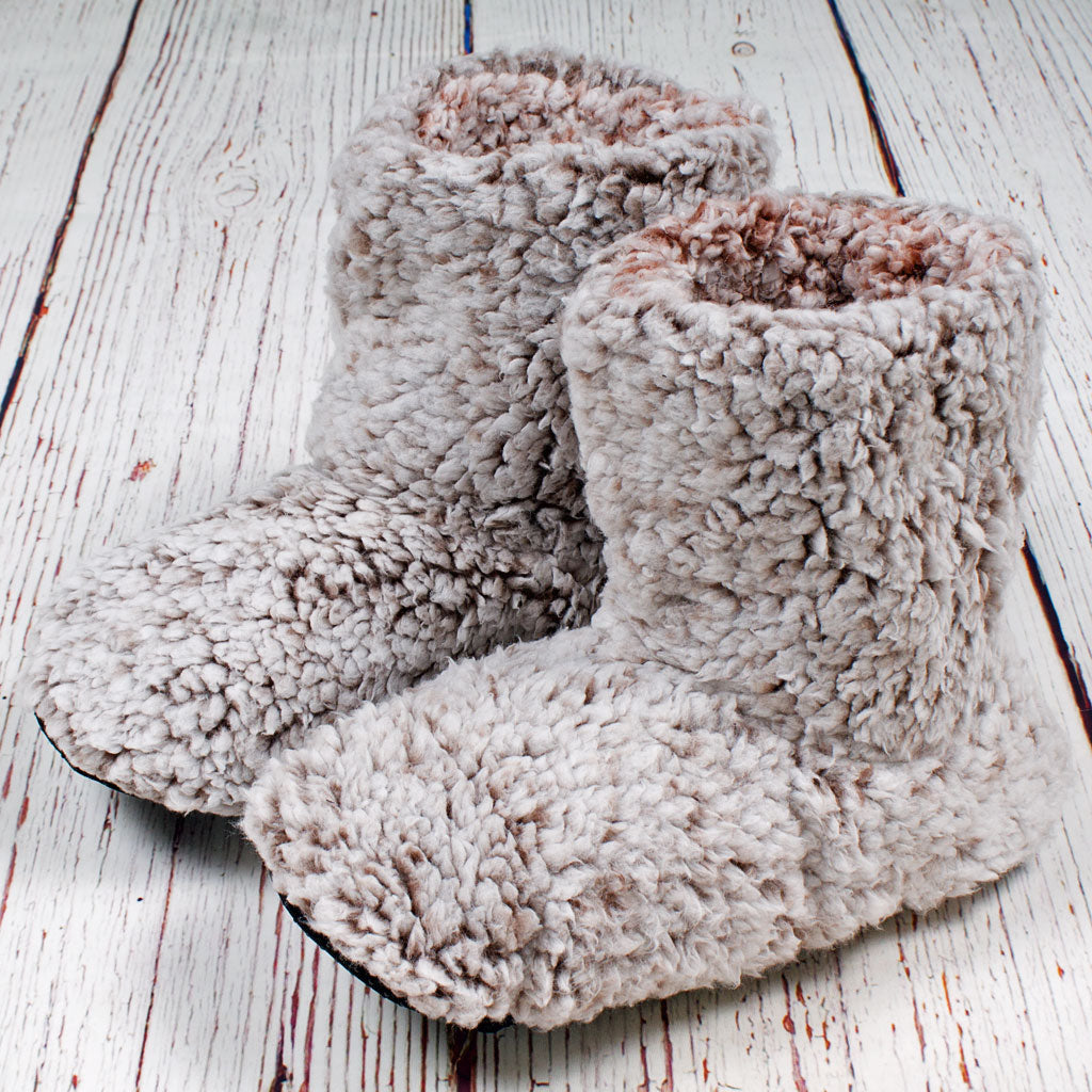 Nordic Fleece Sherpa Fleece Booties – The Sherpa Pullover Company