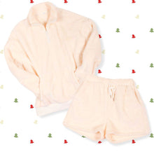 Women's Lykke Sherpa Lounge Set in Ivory - The Sherpa Pullover Company