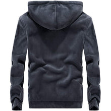 Men's Sueded Sherpa-Lined Full Zip Hoodie in Charcoal - The Sherpa Pullover Company