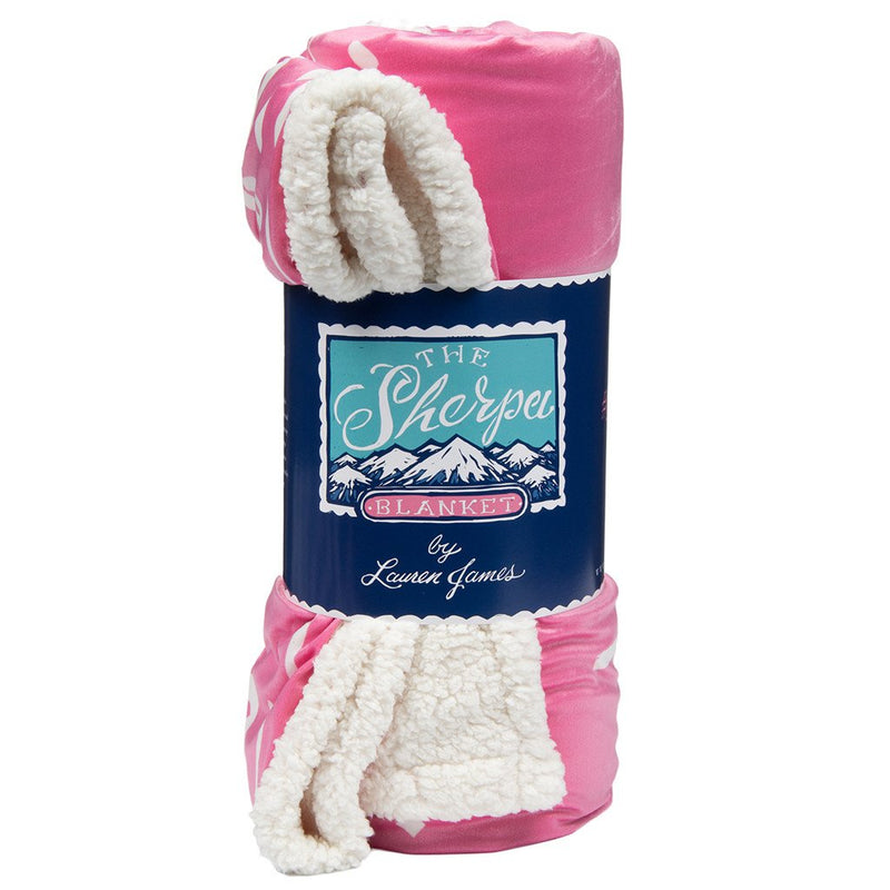 Sherpa Logo Blanket - Lauren James - The Sherpa Pullover Outlet