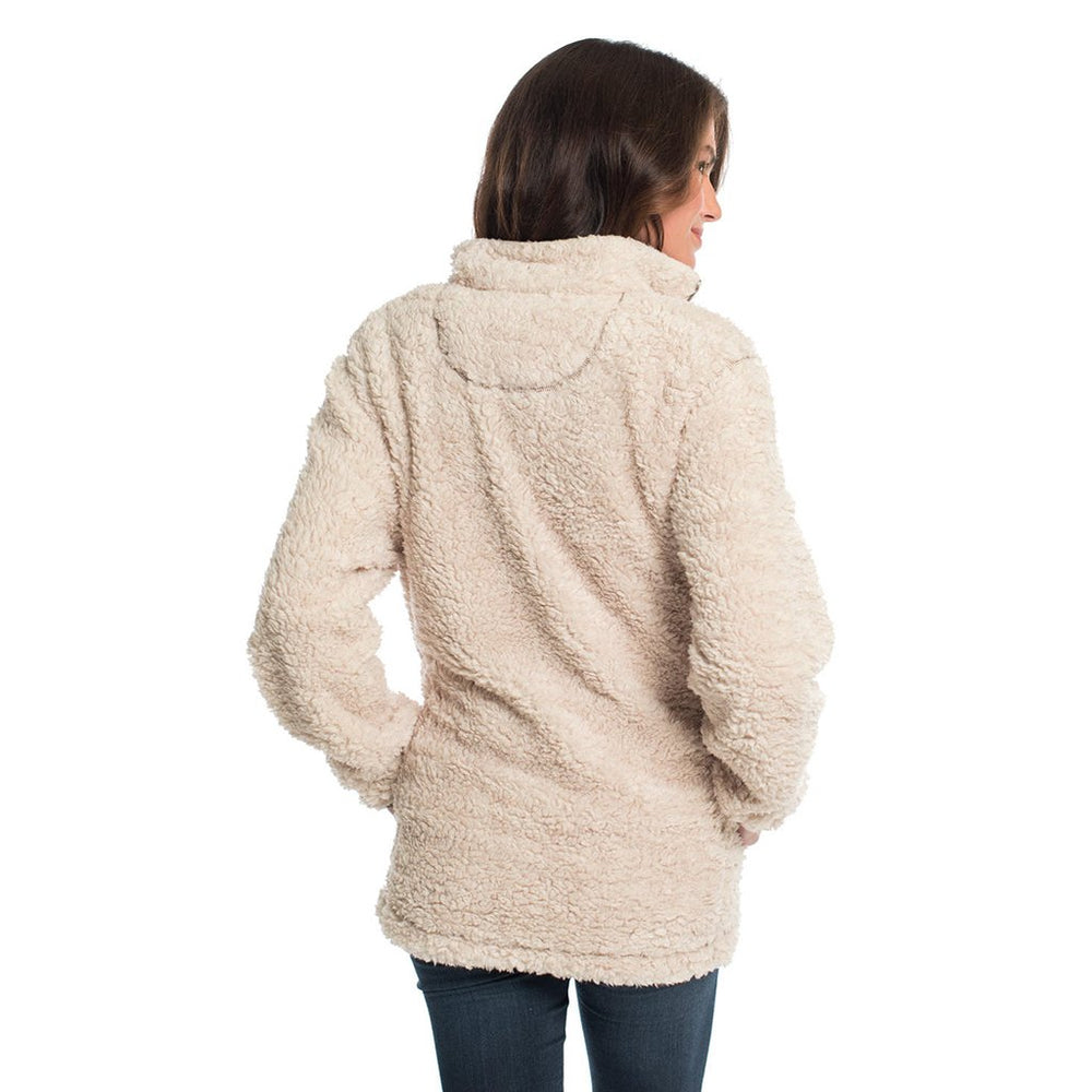 Cream colored sherpa pullover online