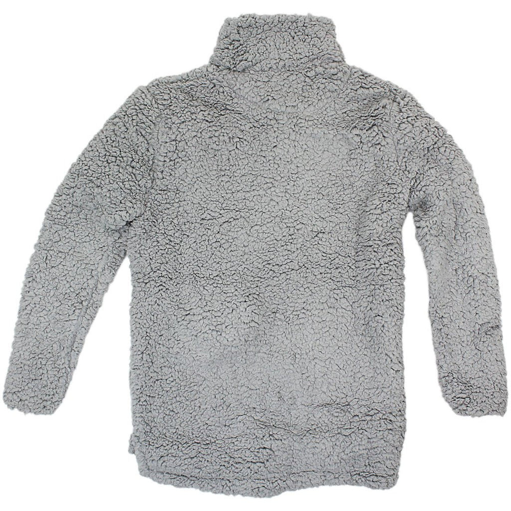 Sherpa pullover with patch sales