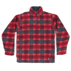 Andover Plaid Sherpa Pullover - Southern Marsh - The Sherpa Pullover Outlet