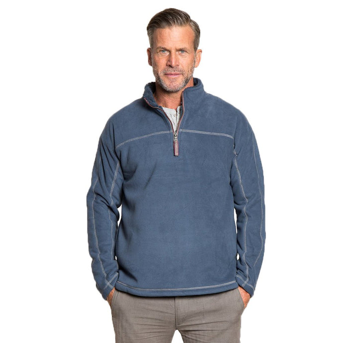 Bonded Polar Fleece & Sherpa Lined 1/4 Zip Pullover with Pockets - True Grit - The Sherpa Pullover Outlet