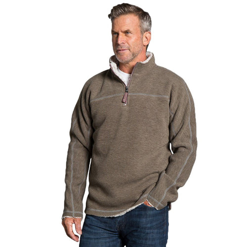 Bonded Vintage Cord 1/4 Zip Pullover - True Grit - The Sherpa Pullover Outlet