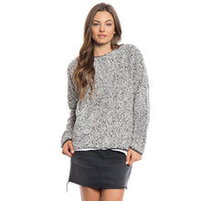Solid Frosty Tipped Drop Shoulder Crew Sweater - Dylan - The Sherpa Pullover Outlet